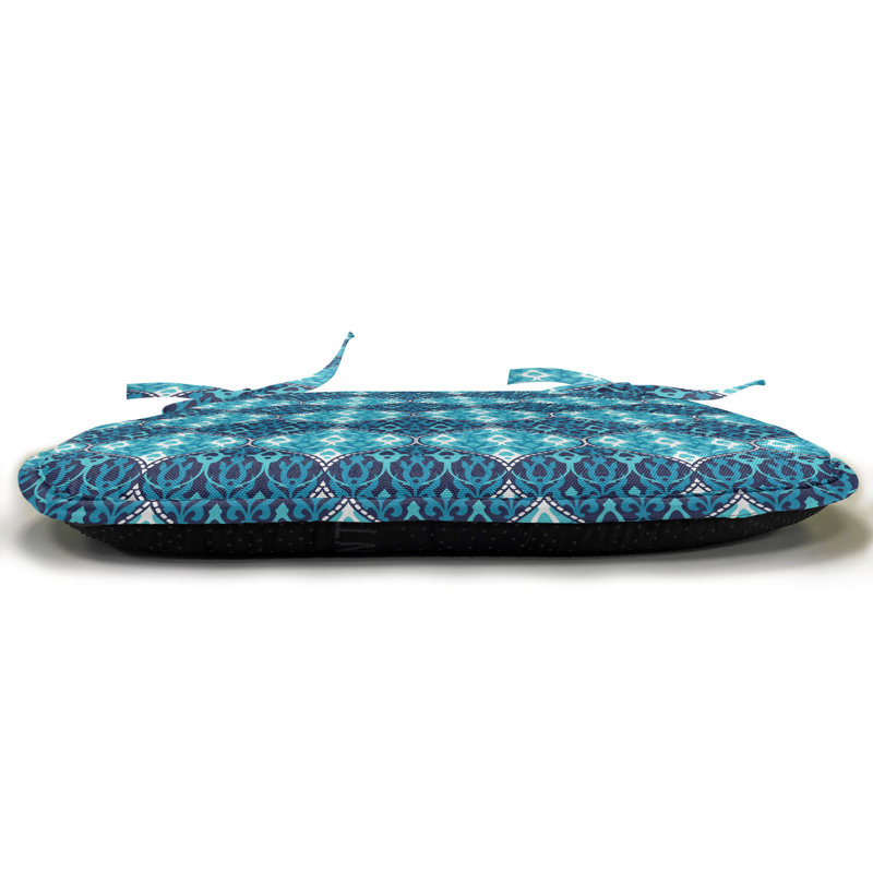Chair Pad Cushion, Pale Blue/Dark Blue