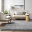 Tapis performance gris à poils longs Conye-1510377428