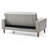 Contemporary Gray Loveseat For Two