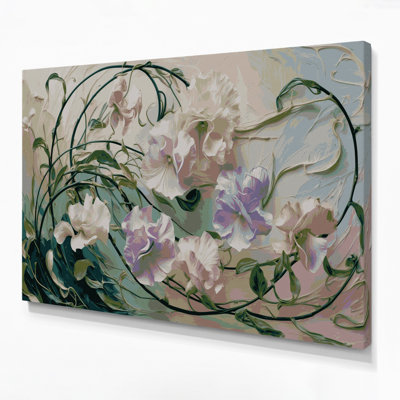 Art mural sur toile Botanical Sweet Pea