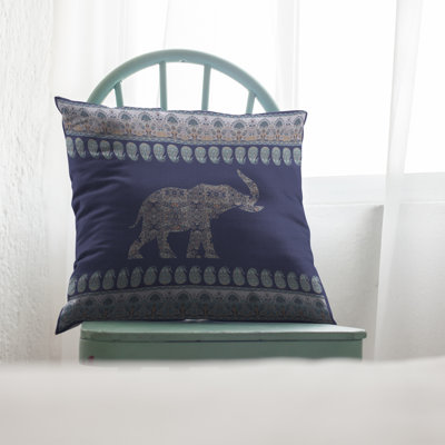Paisley Broadcloth Reversible Throw Pillow