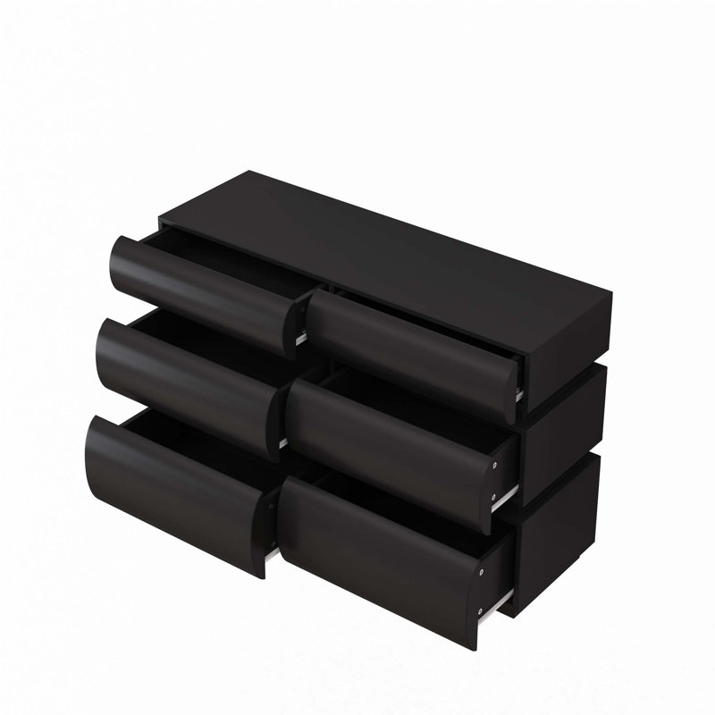 Commode pour chambre à coucher, Noir