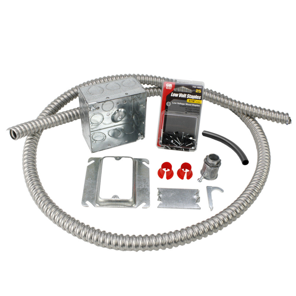 WarmlyYours Electrical Rough-in Kit Double Gang Box with 1 Conduit ...