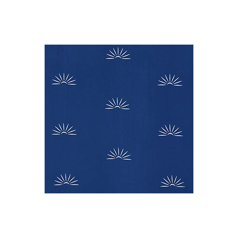 Polyester Blackout Eyelets Curtain Pair, 140cm wide x 175cm high, Royal blue