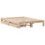 Solid Wood Drawers Bed Frame-1274361404-1274361405