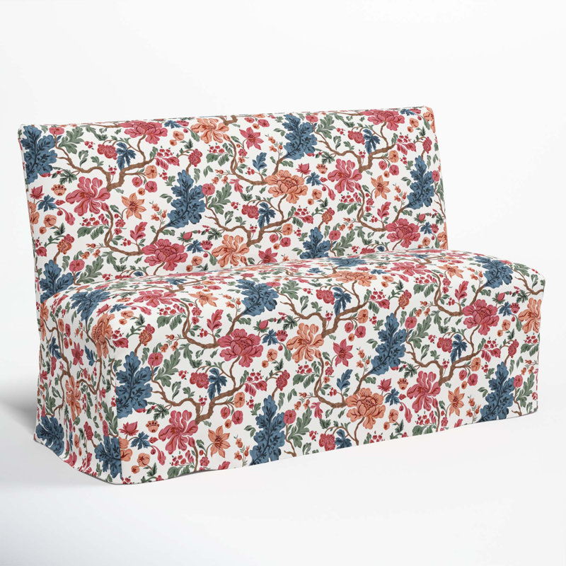 Ivanka Upholstered Bench, Blockprint Multi
