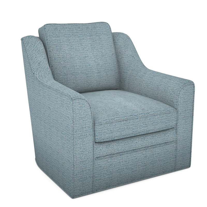 Fauteuil pivotant American Bungalow Nicholas, Cobalt Tuck