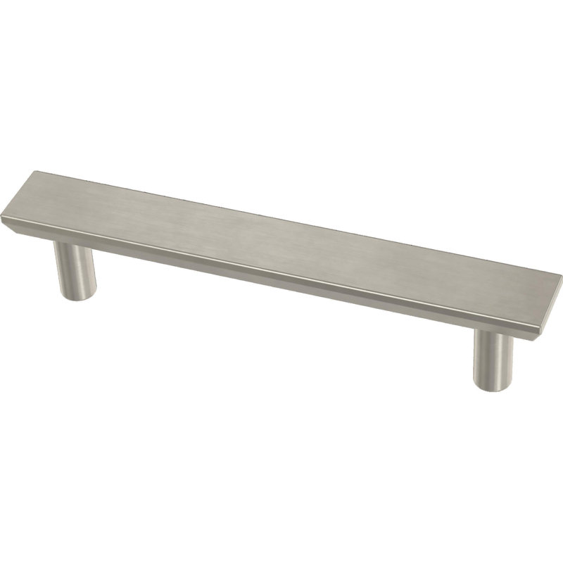 Chamfered 3 3/4" Center Bar Pull Multipack, Satin Nickel, 3 3/4" Center to Center
