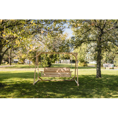 Western Red Cedar 8-ft A-Frame Swing Set