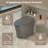Fully Automatic Induction Smart Toilet Seat, Auto Open/Close Lid, Foot Sensor Flush, Warm Air Dryer, 4-Level Heated Seat, LED Display, Night Light, Multi-Mode Cleaning, Grey-126036425