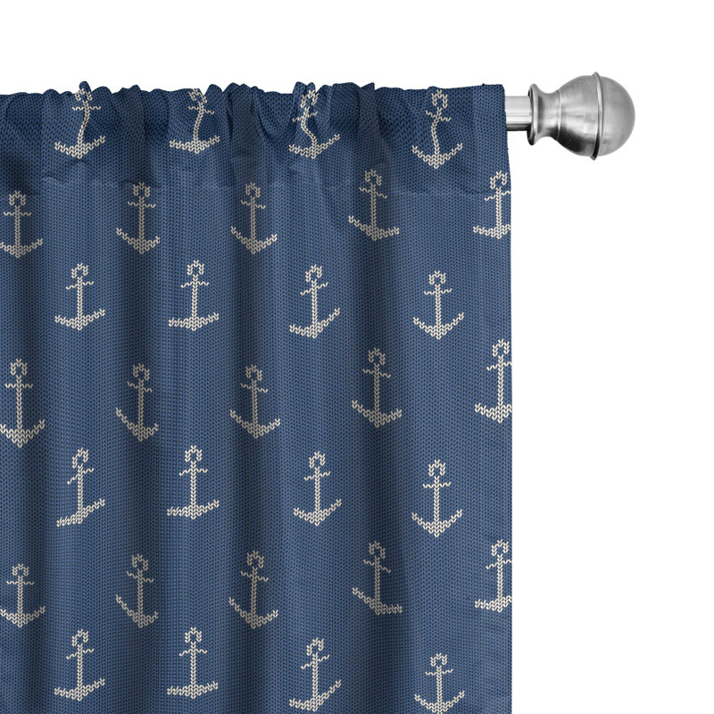 Anchor Semi-Sheer Rod Pocket Curtain Panels, 28" x 63"