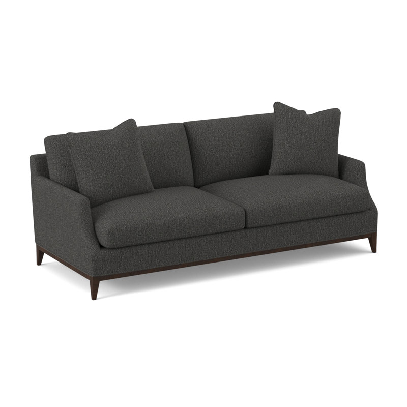 Porter Sofa, American Walnut, Stepping Stones Ivory Viscose