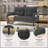corduroy fabric, comfortable monochrome double sofa, suitable for living rooms and bedrooms-132619783