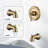 Pressure Balance Shower System 1.8 GPM Shower Faucet With Tub Spout And Brass Rough-In Valve-105252195