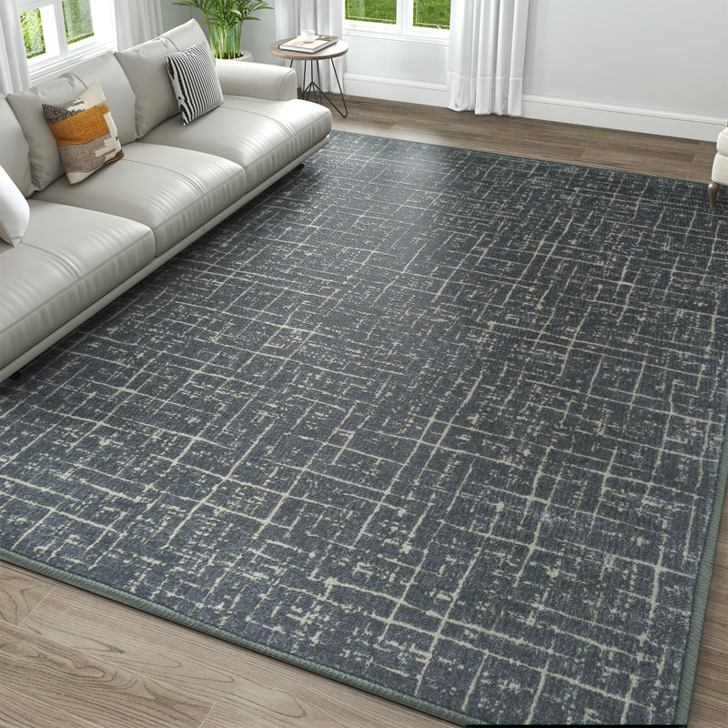 700G Woven - Like Dark Patterned American Style Carpet, Rectangle 3' x 5'