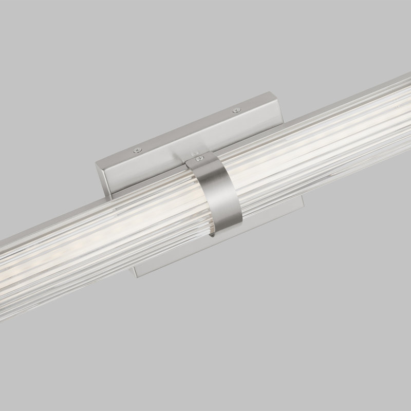 1 - Light LED Vanity Light, Brushed Nickel, 18 W, 19"H x 4.8"W x 2.8"D