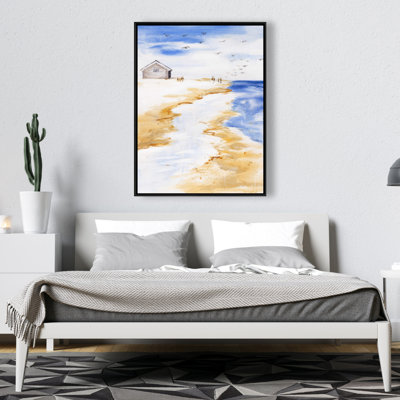 House On The Beach Print On Canvas