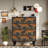 Solid Wood Large-Capacity Shoe Cabinet 20 Pair Solid Wood Shoe Storage Cabinet