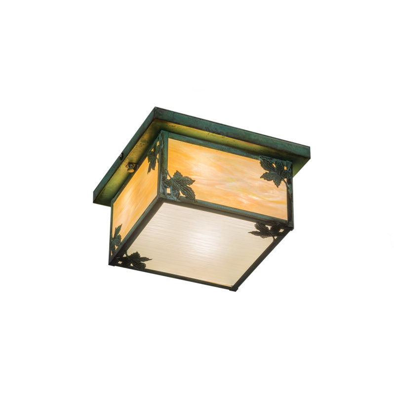 Plafonnier encastré carré unique de 17 po, 4 Lights