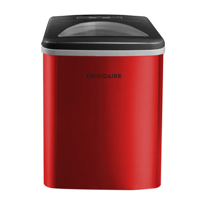 Frigidaire 26 lbs. Capacity Countertop Ice Maker, Bullet Ice Maker with Transparent Window, Stainless Steel