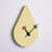 Ullyot MDF Wall Clock with Aluminum Hands and Silent Non-Ticking Teardrop Shaped Design-1544923237-1538751425