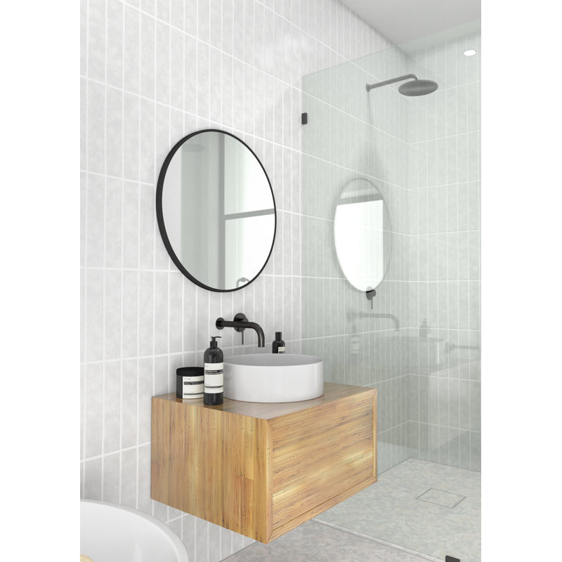 Modern & Contemporary Bathroom/Vanity Mirror, Black