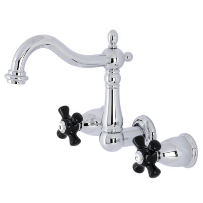 Kingston Brass Duchess Two-Handle Wall Mount Bathroom Faucet
