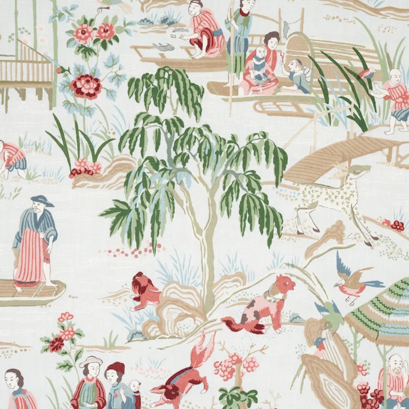 Yangtze River Fabric, Aqua