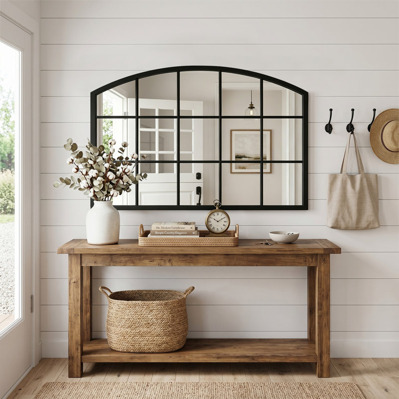 Miroir de salle de bain, Noir mat