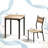 Compact Dining Table Sets(must Include Both Table And Chair), Mdf Steel