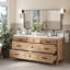 ARIEL Monroe 72 Double Sink Bathroom Vanity with Carrara Quartz Top-1236486688-1267535068-1267535058