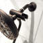Inverseur de douche à trois voies et tuyau en noir mat-319674062