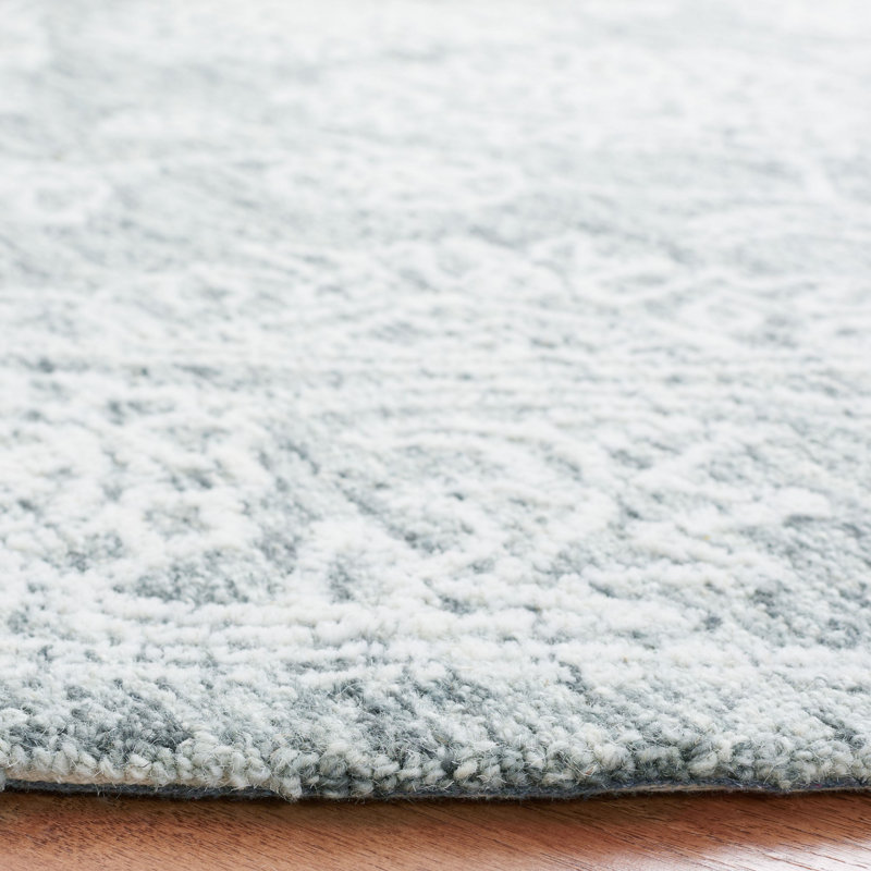 Amatury Hand Tufted Wool/Cotton Oriental Rug in Gray/Beige, Rectangle 3' x 5'