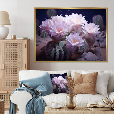 Manouch " Pink Cactus Desert Moonlight Moon II "