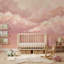 Papier peint rose avec nuages décoratifs pastel Sky Sunset Haze-1918261914-1918261918