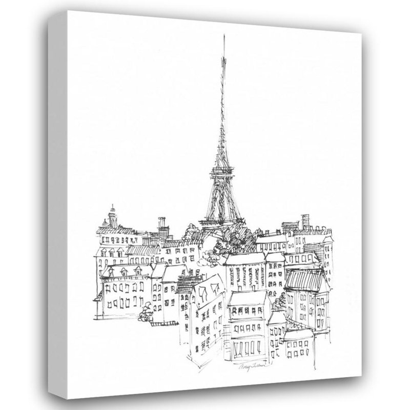 Eiffel Tower, 48" H x 36" W