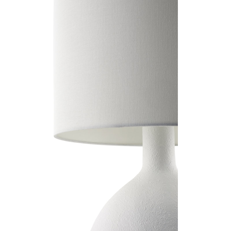 Hirotada Table Lamp, White, White