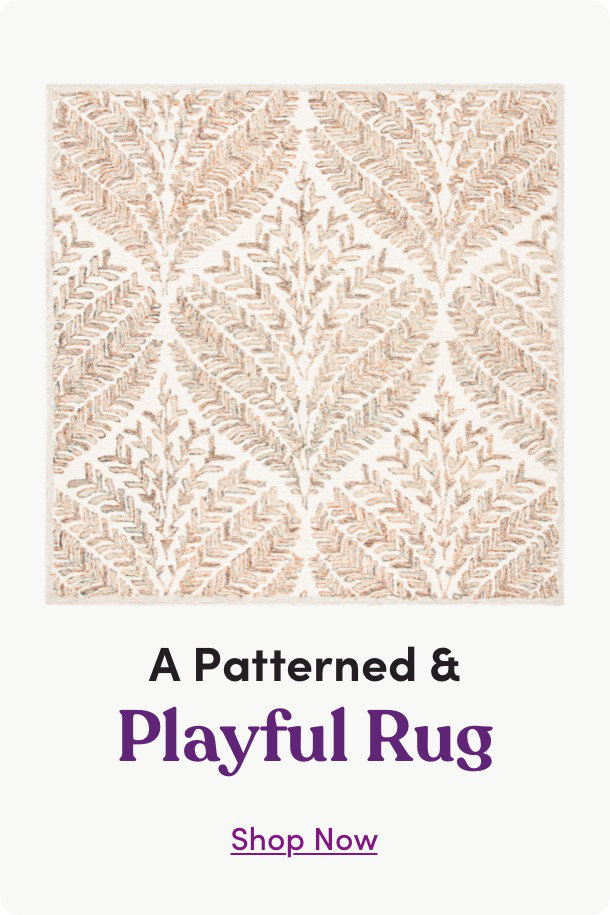 A Patterned & Playful Rug - Shop Now