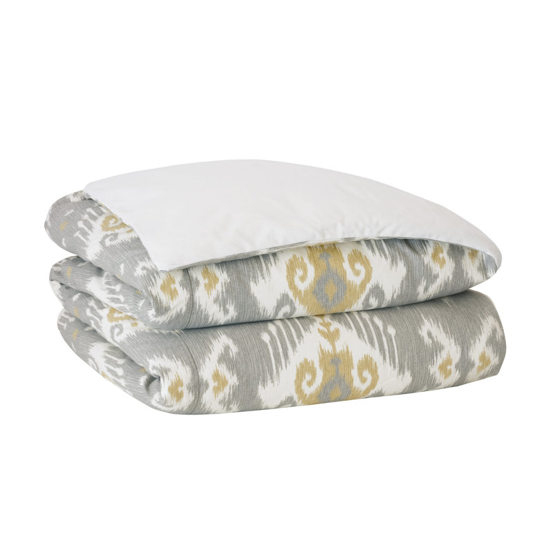 Downey Traditional Cotton Ikat Comforter, Super Queen Comforter, Button Tufted