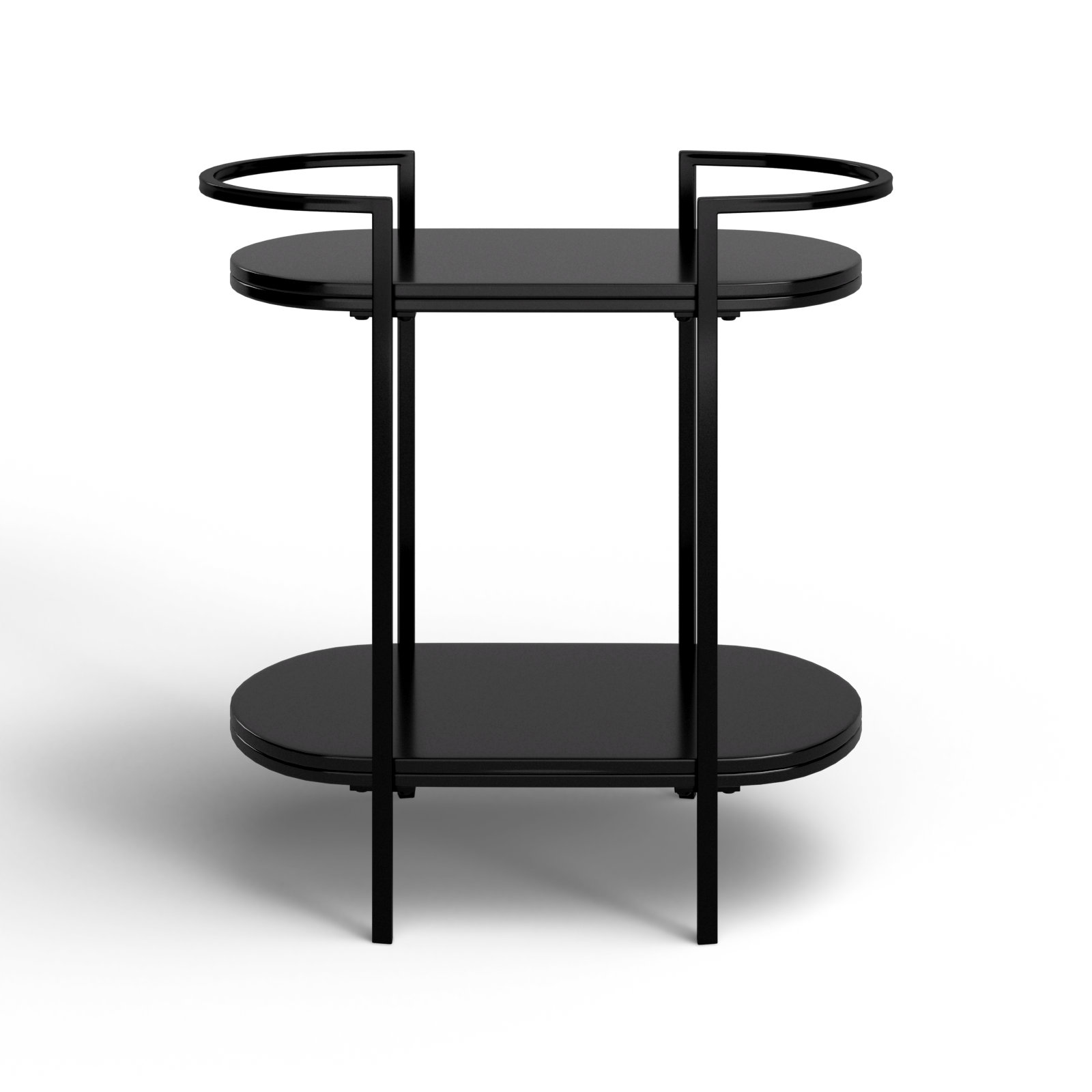 Staccato Metal Bar Cart, Black