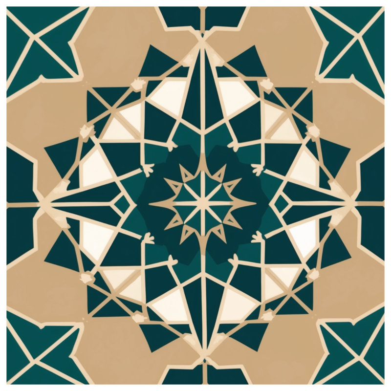 Couvertures à motif géométrique Mandala, L 50 po x H 60 po