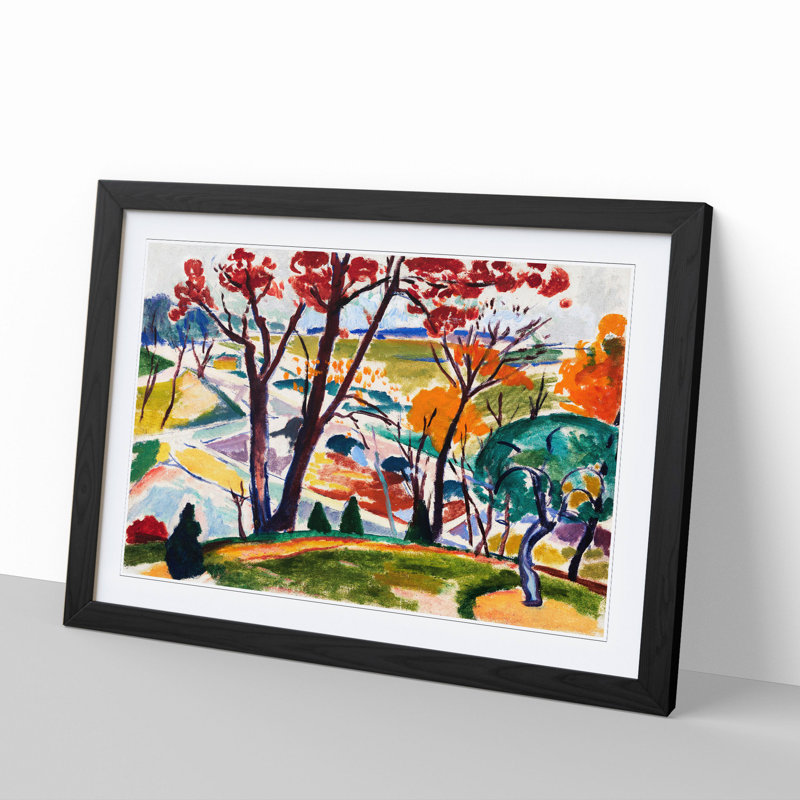 Huntingdon Valley by Henry Lyman Sayen - Picture Frame Painting, Black Framed, 48cm H x 65cm W x 2cm D