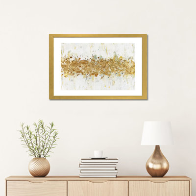 Impression d’art graphique, "Speckles of Gold" par Nikki Chauhan
