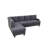Dark Grey Living Room 2-Piece Sofa Set-1894807083