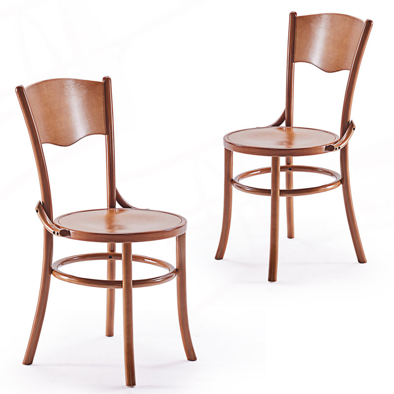 Set Of 2 Rustic Dining Chairs, Farmhouse Dining Room Chairs, Natural