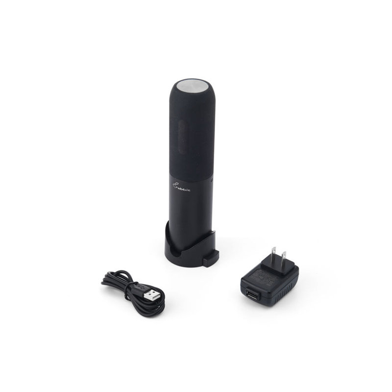Rabbit Compact Electric Corkscrew Wine Bottle Opener, Black