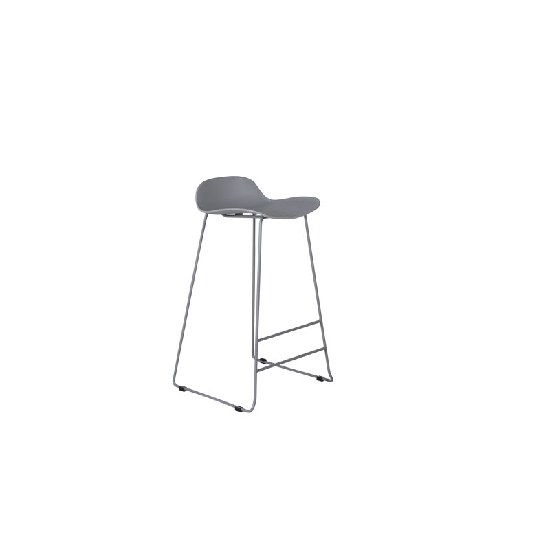 Anjuma Counter Stool with Metal Frame, Grey