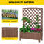Jardinière en bois avec treillis Shirberg