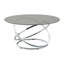 Moderne 3 tables d'appoint avec cadre de luxe en verre trempé et structure en métal