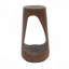 Table d'appoint d'extérieur, table de bout à conception creuse, tabouret de jardin pour patio, table d'appoint décorative pour terrasse de balcon sur la plage, béton léger, texture semblable au bois
